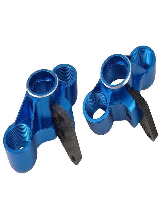 Ruivexi Aluminum Front Steering Knuckles & Caster Blocks with Pivot Balls - Compatible with Arrma 1/8 Kraton, Outcast, Notorious 6S BLX - Upgrade Parts Replace AR330505 ARAC9366 (Blue) - Image 5